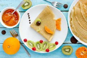 Food Poetry: pannenkoeken en fruit