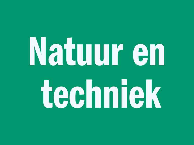 Studieblad natuur en techniek