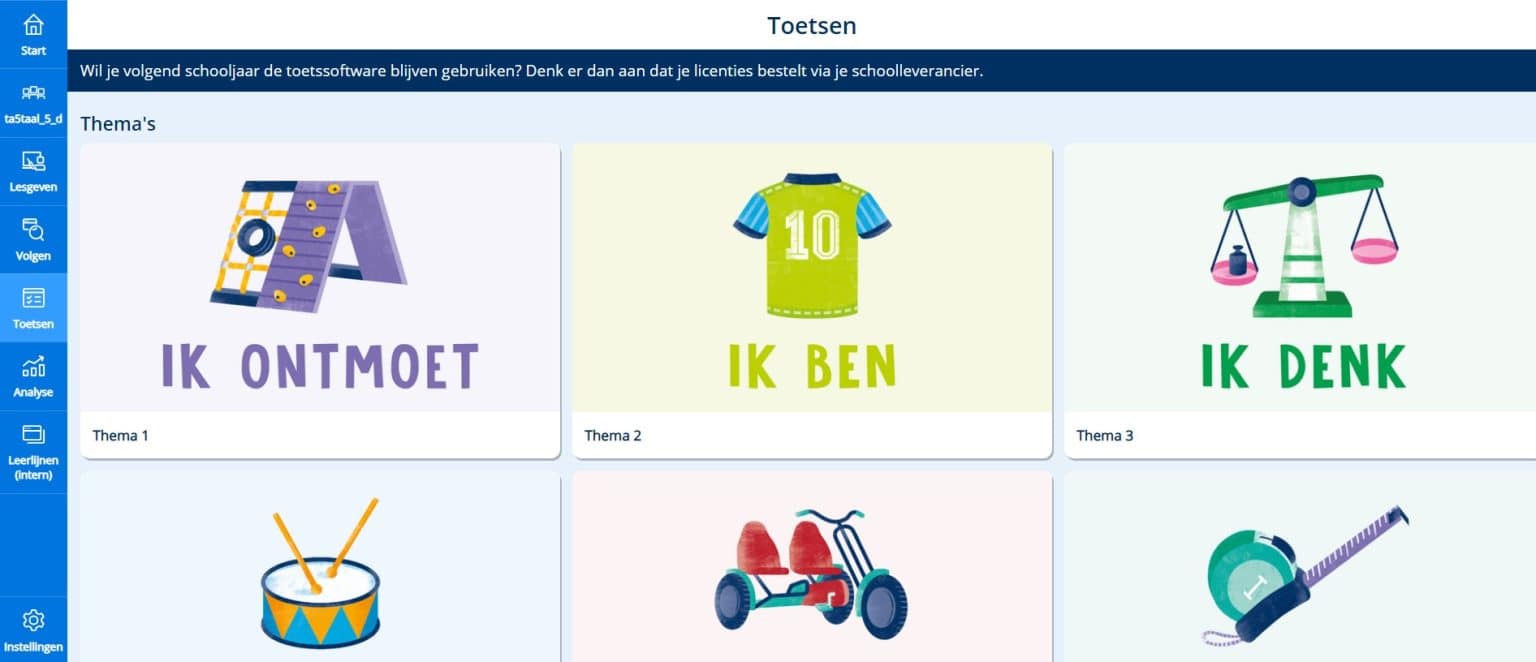 Digitaal toetsen en registratieformulieren voor Taal actief 5