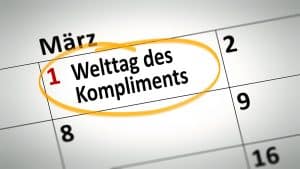 Kalender Weltag der Komplimente