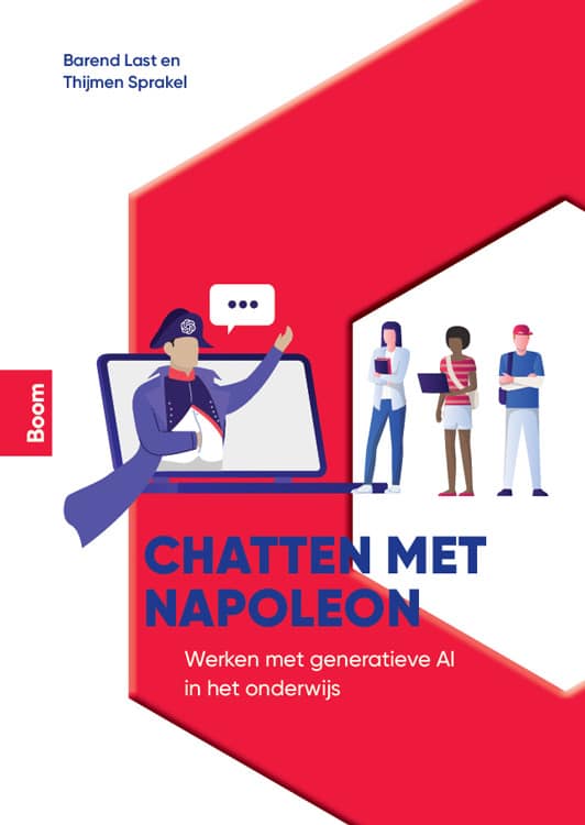 Omslag Chatten met Napoleon, werken met generatieve AI in het onderwijs