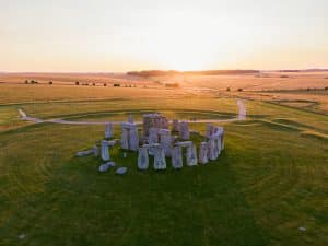 Luchtfoto van Stonehenge