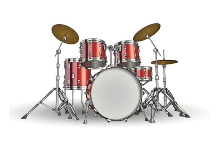 een drumstel