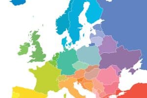 Een kaart van Europa