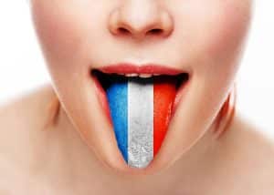 Tong met Franse vlag