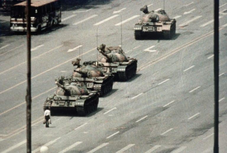 China protest tankman