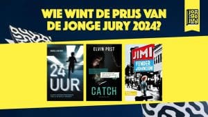 De omslagen van de drie genomineerde boeken