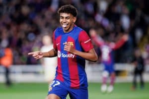 Voetbalspeler viert goal