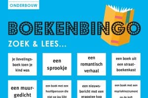 Uitsnede boekenbingo Nederlands