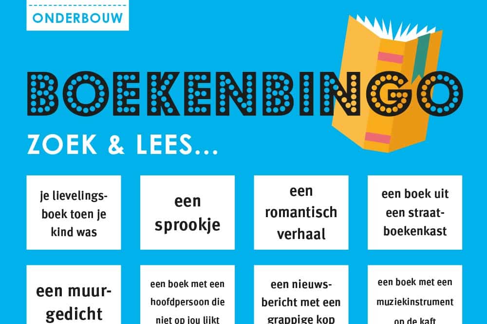 Uitsnede boekenbingo Nederlands