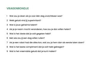 Enkele vragen uit het vragenrondje