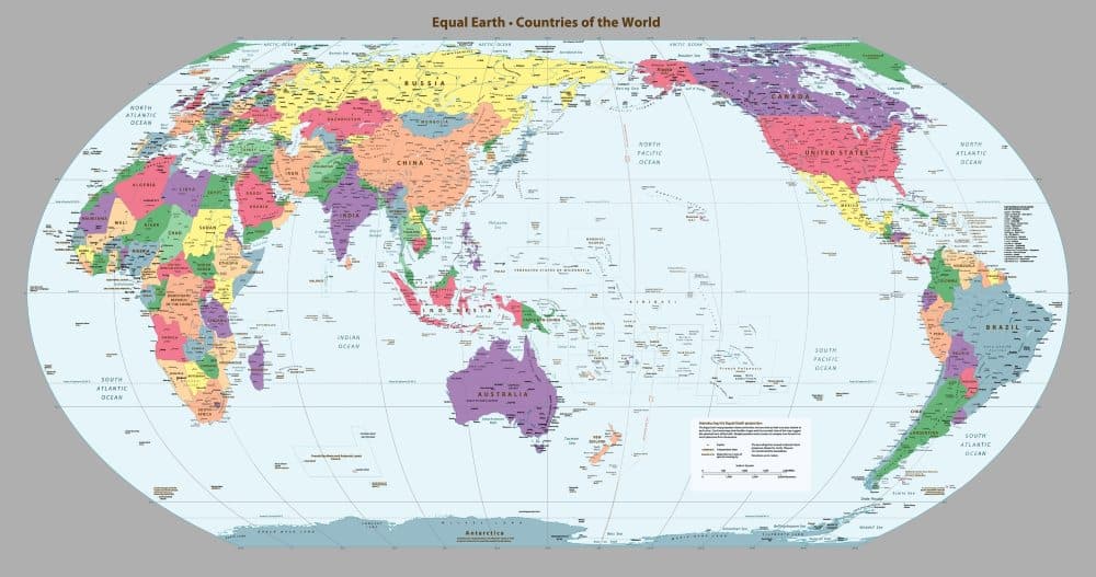 De wereldkaart