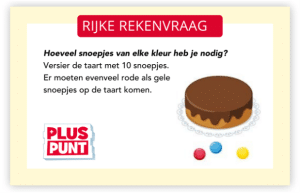 Voorbeeld van de Rijke Rekenvraag in Pluspunt
