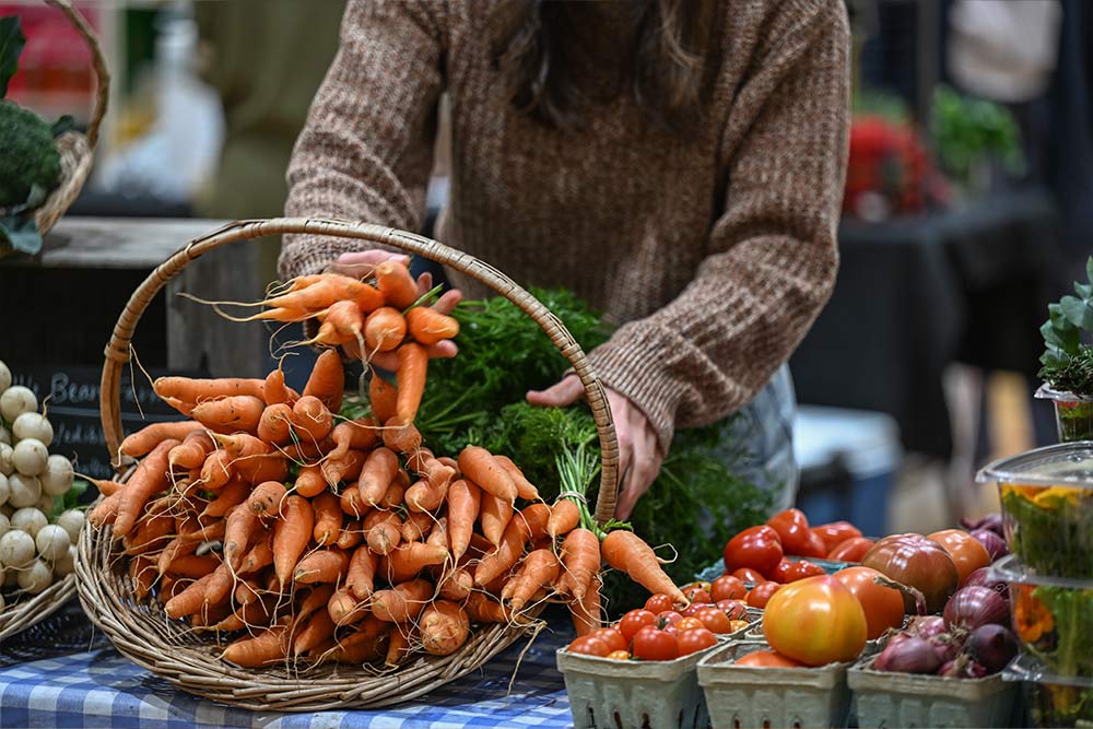 Groenten op de markt